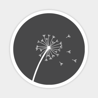 Simple Dandelion Doodle Style Magnet